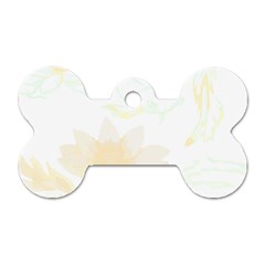 Botanical T- Shirt Botanical Fashion Balls T- Shirt Dog Tag Bone (one Side)