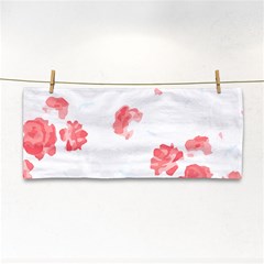 Botanical T- Shirt Botanical Pattern Flower De Purple T- Shirt Hand Towel