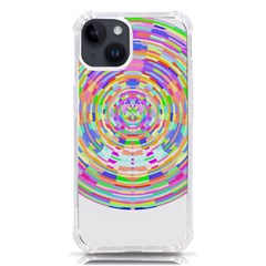 Circle T- Shirt Colourful Abstract Circle Design T- Shirt Iphone 14 Tpu Uv Print Case