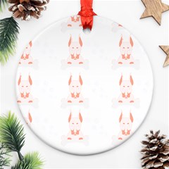 Doberman Pinscher T- Shirt Doberman Pinscher Dog Pattern T- Shirt Ornament (round)