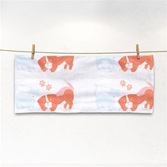 Dog And Cat Lover Pattern T- Shirtdog And Cat Lover Pattern T- Shirt Hand Towel