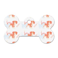 Dog And Cat Pattern T- Shirtdog And Cat Lover Pattern T- Shirt Dog Tag Bone (one Side)
