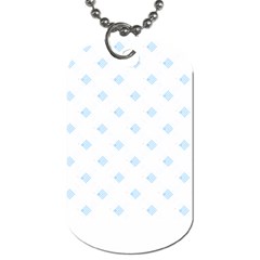 Fabric Pattern T- Shirt Blue Dark Striped Background T- Shirt Dog Tag (one Side)