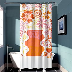 Flower T- Shirt Keep On Growing T- Shirt Shower Curtain 36  X 72  (stall) 