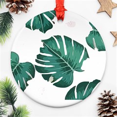 Hawaii T- Shirt Hawaii High Flower Modern T- Shirt Ornament (round)