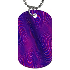 Abstract-fantastic-fractal-gradient Dog Tag (one Side)