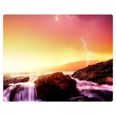 California-sea-ocean-pacific Two Sides Premium Plush Fleece Blanket (medium)