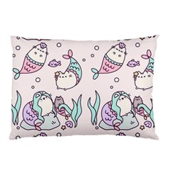 Cartoon Cat Cute Animal Design Drawing Illustration Kawaii Pillow Case