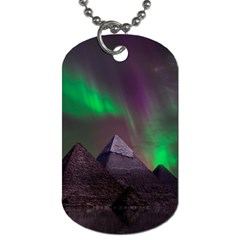 Aurora Northern Lights Phenomenon Atmosphere Sky Dog Tag (one Side)