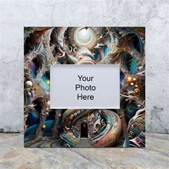 Fantasy Psychedelic Building Spiral White Box Photo Frame 4  X 6 