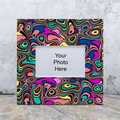 Bending Rotate Distort Waves White Box Photo Frame 4  X 6 