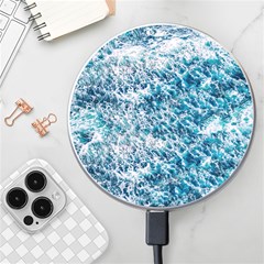 Summer Blue Ocean Wave Wireless Fast Charger(white)