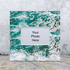 Blue Ocean Waves 2 White Box Photo Frame 4  X 6 