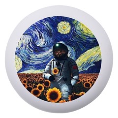 Starry Surreal Psychedelic Astronaut Space Dento Box With Mirror