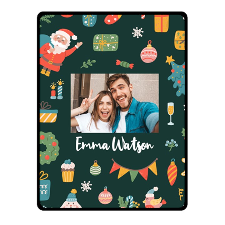 Personalized Christmas Small Blanket Fleece Blanket (Small)