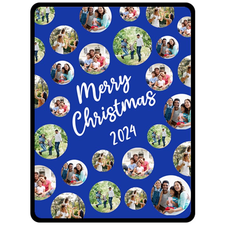 Christmas Family Large Blanket Fleece Blanket (Large)