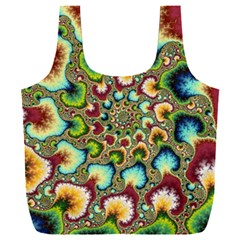 Colorful Psychedelic Fractal Trippy Full Print Recycle Bag (xxxl)