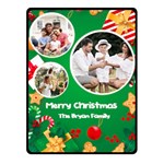 Christmas Family Photo Small Blanket Fleece Blanket (Small) 50, x40,  Blanket Front