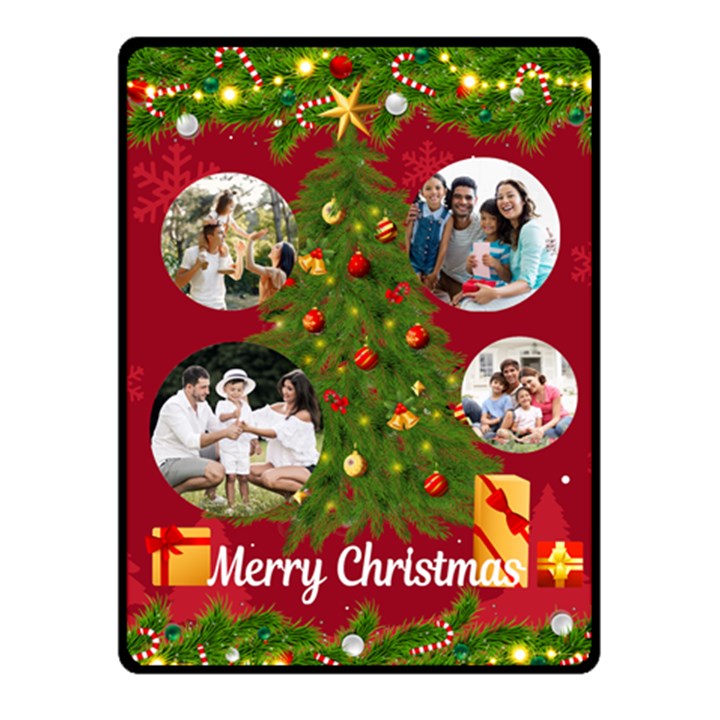 Christmas Tree Photo Small Blanket Fleece Blanket (Small)