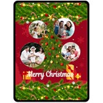 Christmas Tree Photo Large Blanket Fleece Blanket (Large) 80, x60,  Blanket Front