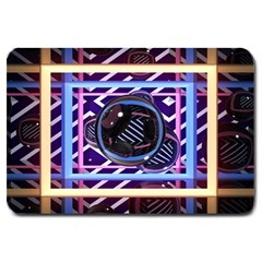 Abstract Sphere Room 3d Design Large Doormat