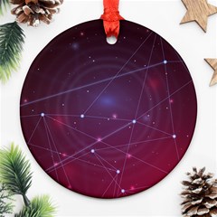 Art Pattern Design Wallpaper Ornament (round)
