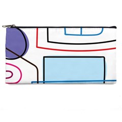Sketch Line Art Doodles Design Pencil Case
