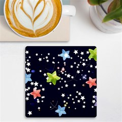Abstract Eart Cover Blue Gift Uv Print Square Tile Coaster 