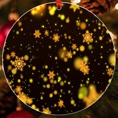 Background Black Blur Colorful Uv Print Acrylic Ornament Round