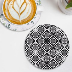 Background Pattern Halftone Black White Uv Print Round Tile Coaster