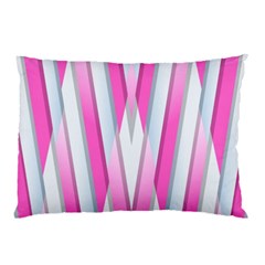 Geometric 3d Design Pattern Pink Pillow Case