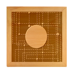 Technology System Wood Photo Frame Cube