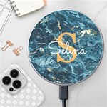 Initial Name Marble Wireless Fast Charge Wireless Fast Charger(White) Front
