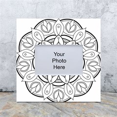 Mandala Drawing Dyes Page White Box Photo Frame 4  X 6 