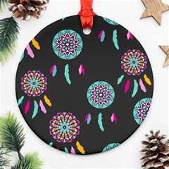 Dreamcatcher Seamless American Ornament (round)