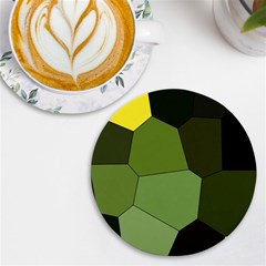 Mosaic Structure Background Tile Uv Print Round Tile Coaster