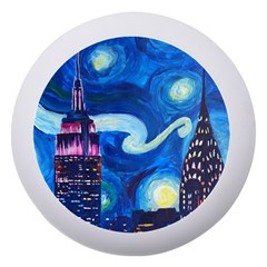Starry Night In New York Van Gogh Manhattan Chrysler Building And Empire State Building Dento Box With Mirror