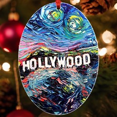 Hollywood Art Starry Night Van Gogh Uv Print Acrylic Ornament Oval