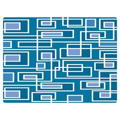 Geometric Rectangle Shape Linear Two Sides Premium Plush Fleece Blanket (extra Small)