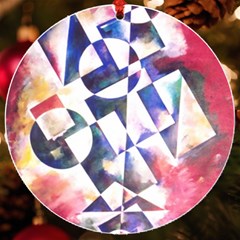 Abstract Art Work 1 Uv Print Acrylic Ornament Round