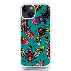 Vintage Colorful Insects Seamless Pattern Iphone 14 Tpu Uv Print Case