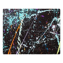 Abstract Colorful Texture Two Sides Premium Plush Fleece Blanket (large)