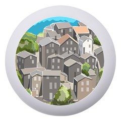 Village Place Portugal Landscape Dento Box With Mirror