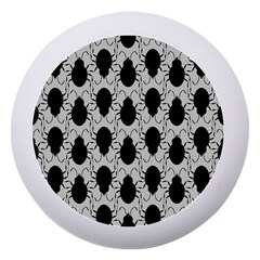 Pattern Beetle Insect Black Grey Dento Box With Mirror