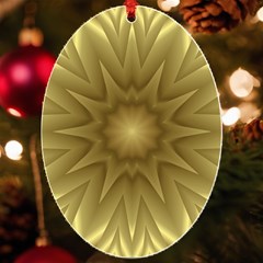 Background Pattern Golden Yellow Uv Print Acrylic Ornament Oval
