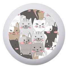Cute Cats Seamless Pattern Dento Box With Mirror