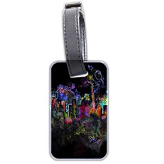 Grunge Paint Splatter Splash Ink Luggage Tag (two Sides)