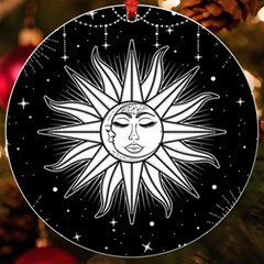 Sun Moon Star Universe Space Uv Print Acrylic Ornament Round