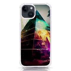Tropical Forest Jungle Ar Colorful Midjourney Spectrum Trippy Psychedelic Nature Trees Pyramid Iphone 14 Tpu Uv Print Case
