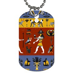 Ancient Egyptian Religion Seamless Pattern Dog Tag (one Side)